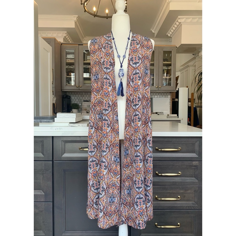 NWT LuLaRoe Joy Long Vest Size XS